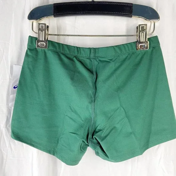 Asics Womens Green 4" Court Volleyball Spandex - Picture 6 of 6
